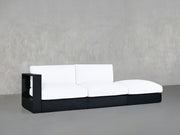 3 - Seat Modular Lounger Sofa Aluminum Outdoor - 7th Avenue