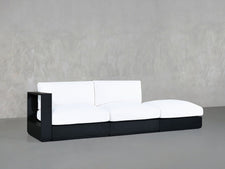 3 - Seat Modular Lounger Sofa Aluminum Outdoor - 7th Avenue