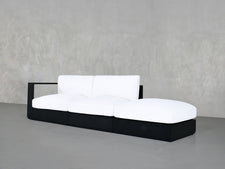 3 - Seat Modular Lounger Sofa Aluminum Outdoor - 7th Avenue