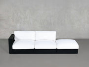 3 - Seat Modular Lounger Sofa Aluminum Outdoor - 7th Avenue