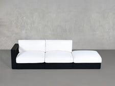 3 - Seat Modular Lounger Sofa Aluminum Outdoor - 7th Avenue