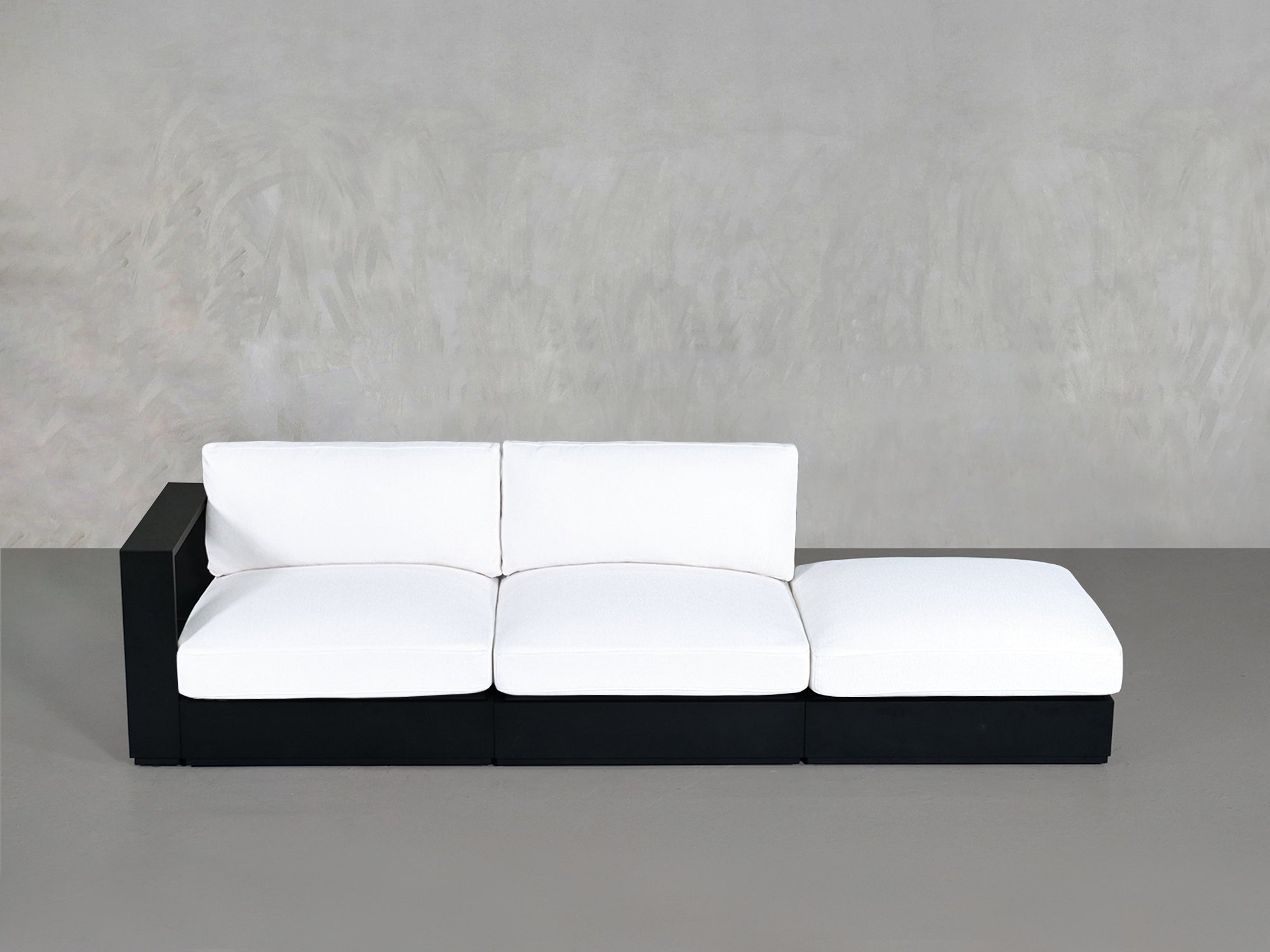 3 - Seat Modular Lounger Sofa Aluminum Outdoor - 7th Avenue