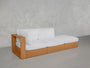 3-Seat Modular Lounger Sofa Teak Outdoor - 7th Avenue