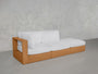 3-Seat Modular Lounger Sofa Teak Outdoor - 7th Avenue