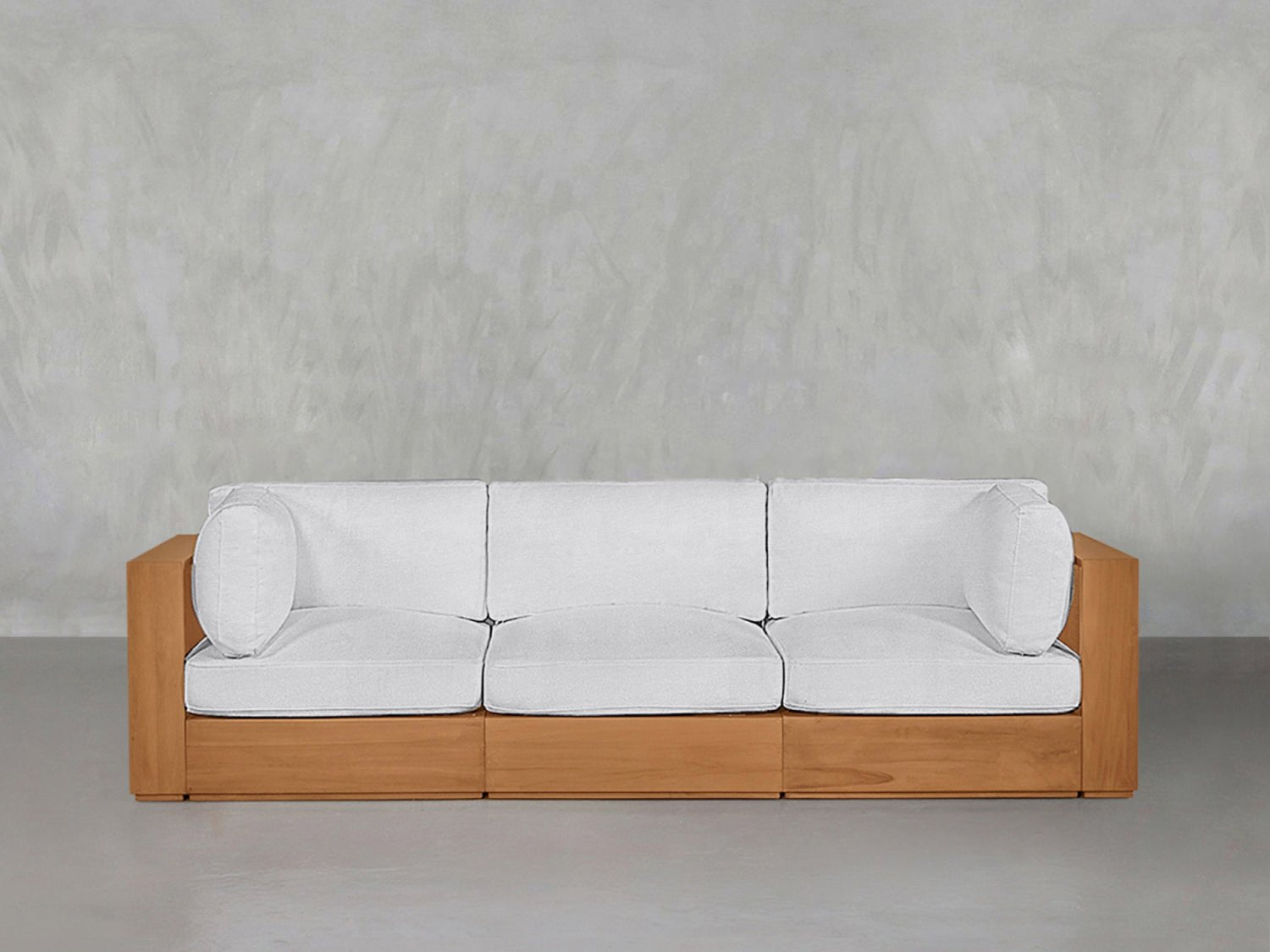 3-Seat Modular Sofa Teak Outdoor - 7th Avenue