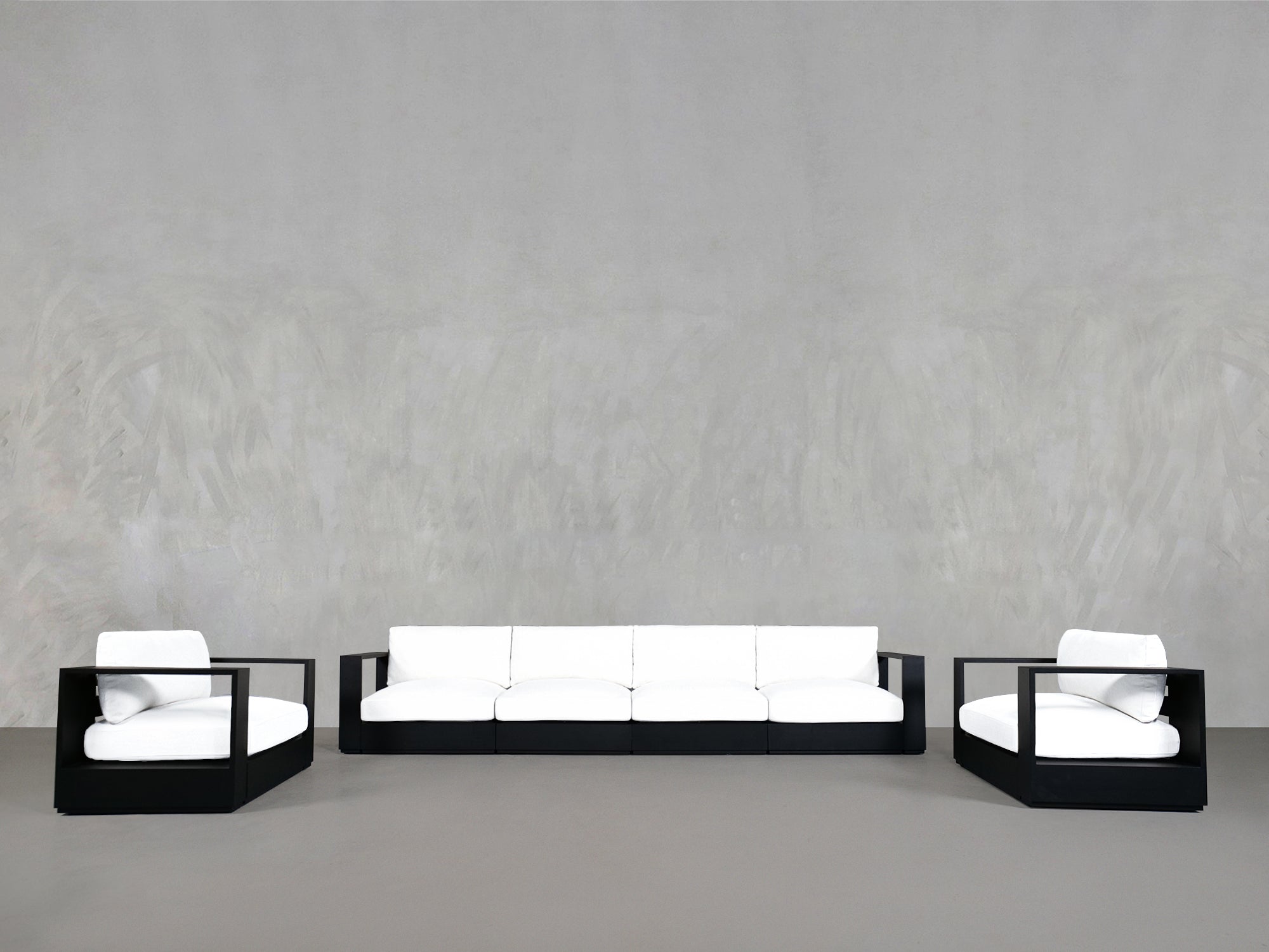 4 - 1 - 1 Sofa & Armchair Set Aluminum Outdoor - 7th Avenue