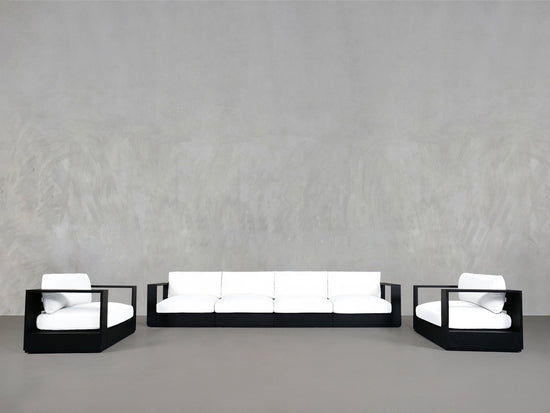 4 - 1 - 1 Sofa & Armchair Set Aluminum Outdoor - 7th Avenue
