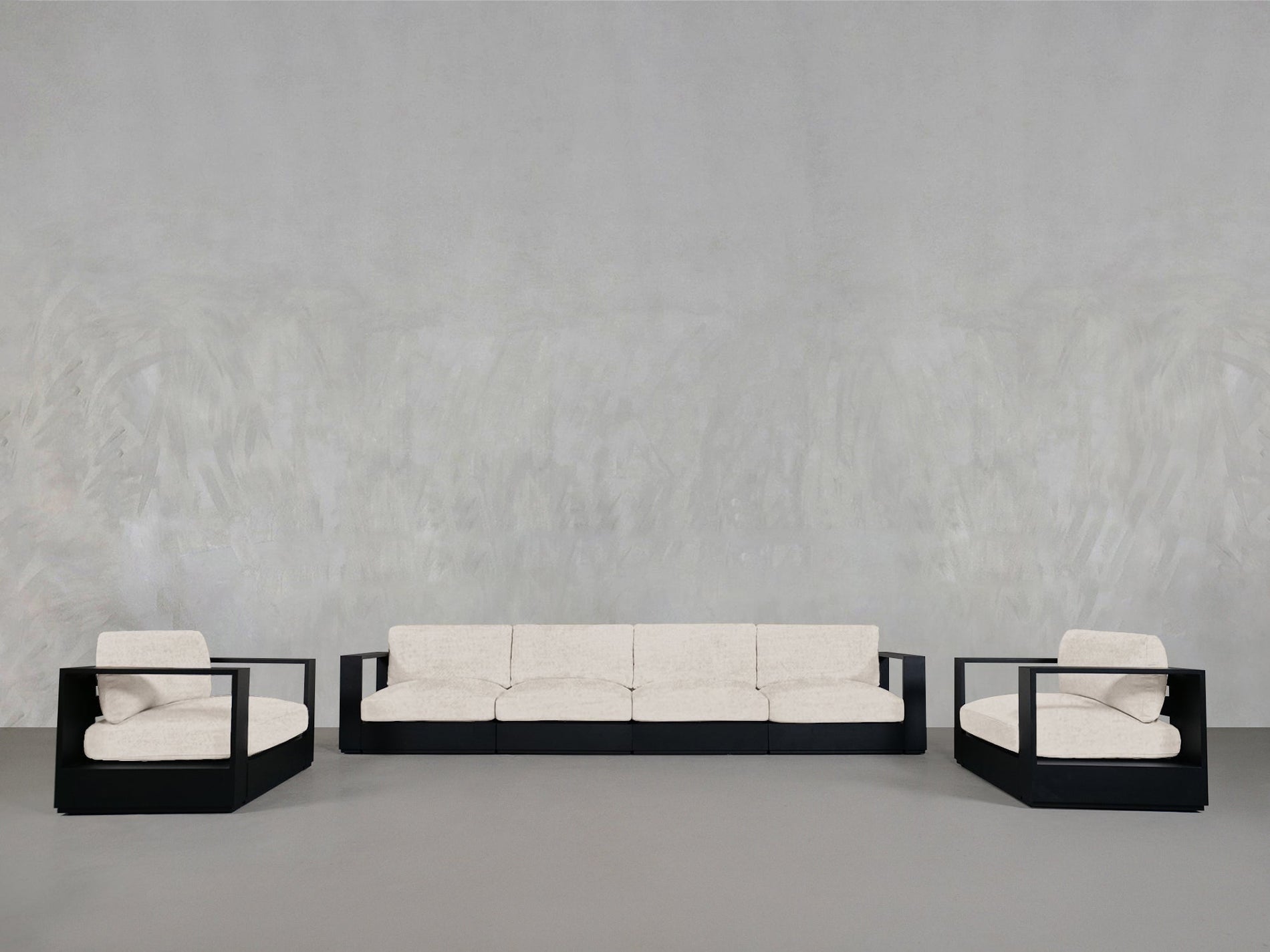 4 - 1 - 1 Sofa & Armchair Set Aluminum Outdoor - 7th Avenue