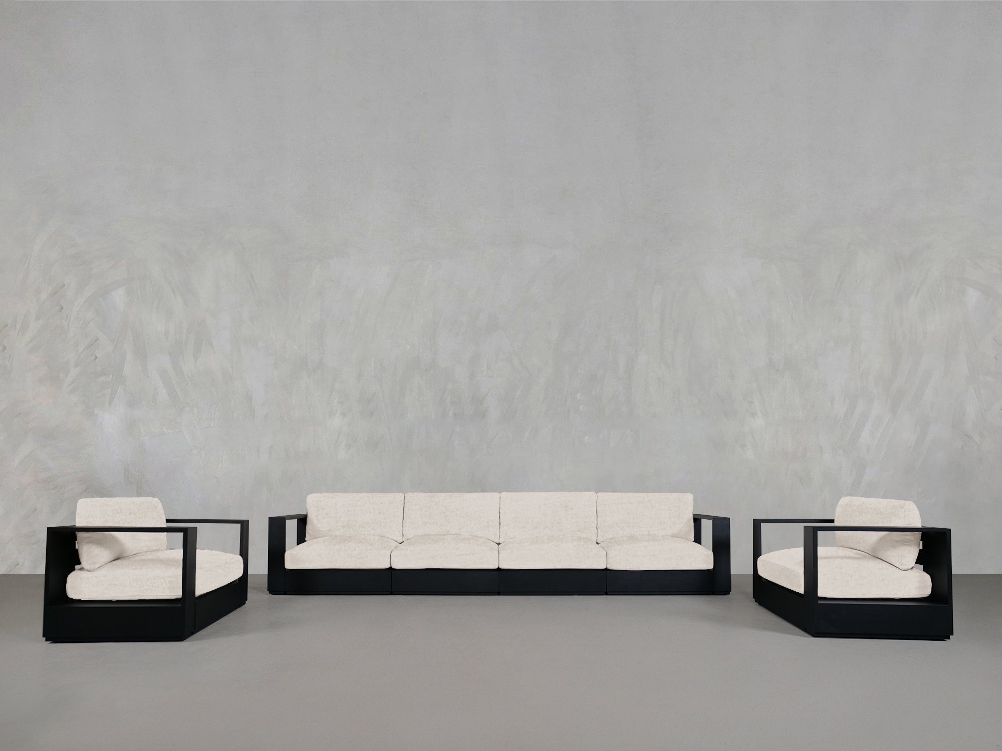 4 - 1 - 1 Sofa & Armchair Set Aluminum Outdoor - 7th Avenue