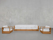 4-1-1 Sofa & Armchair Set Teak Outdoor - 7th Avenue