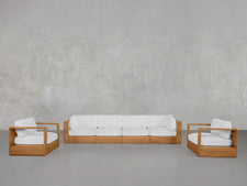 4-1-1 Sofa & Armchair Set Teak Outdoor - 7th Avenue