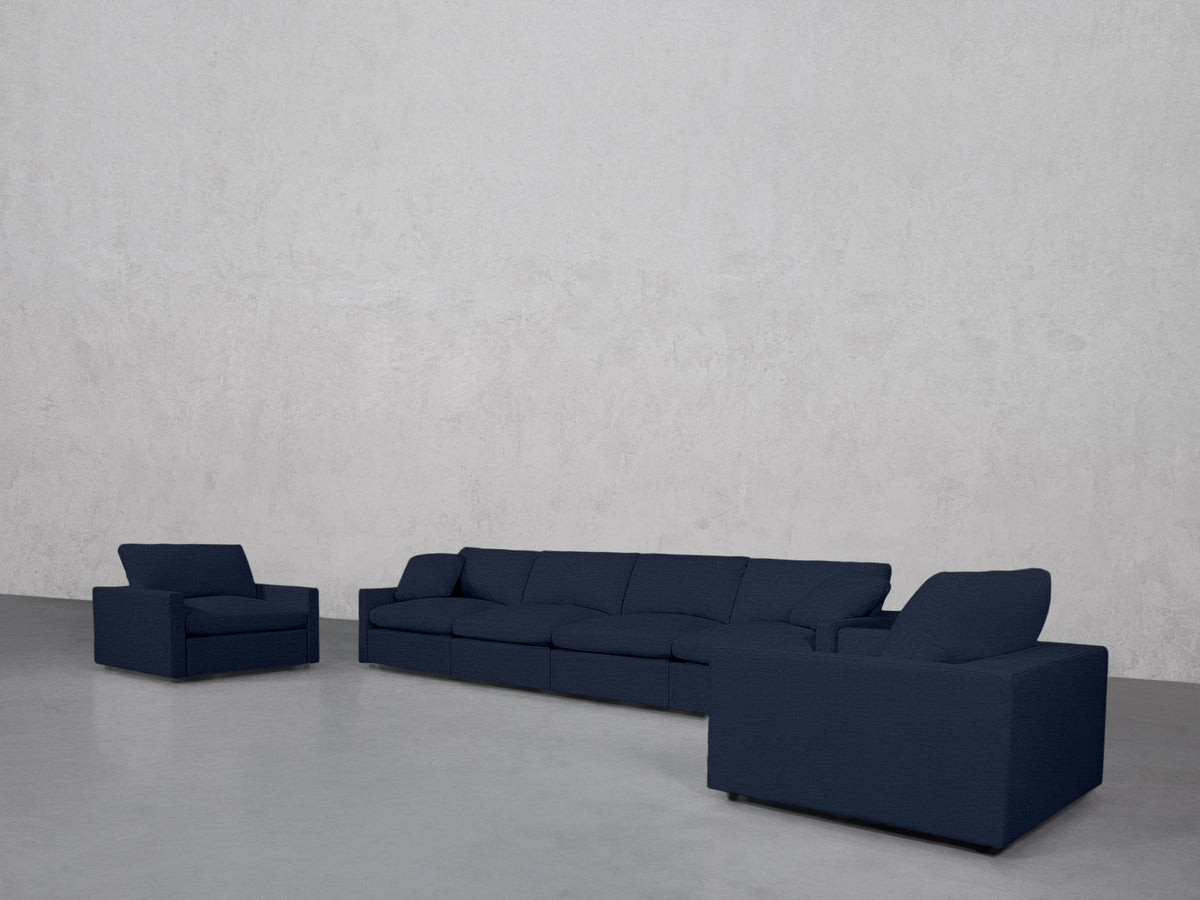 4-1-1 Sofa & Armchair Set (Thin Arms) - 7th Avenue