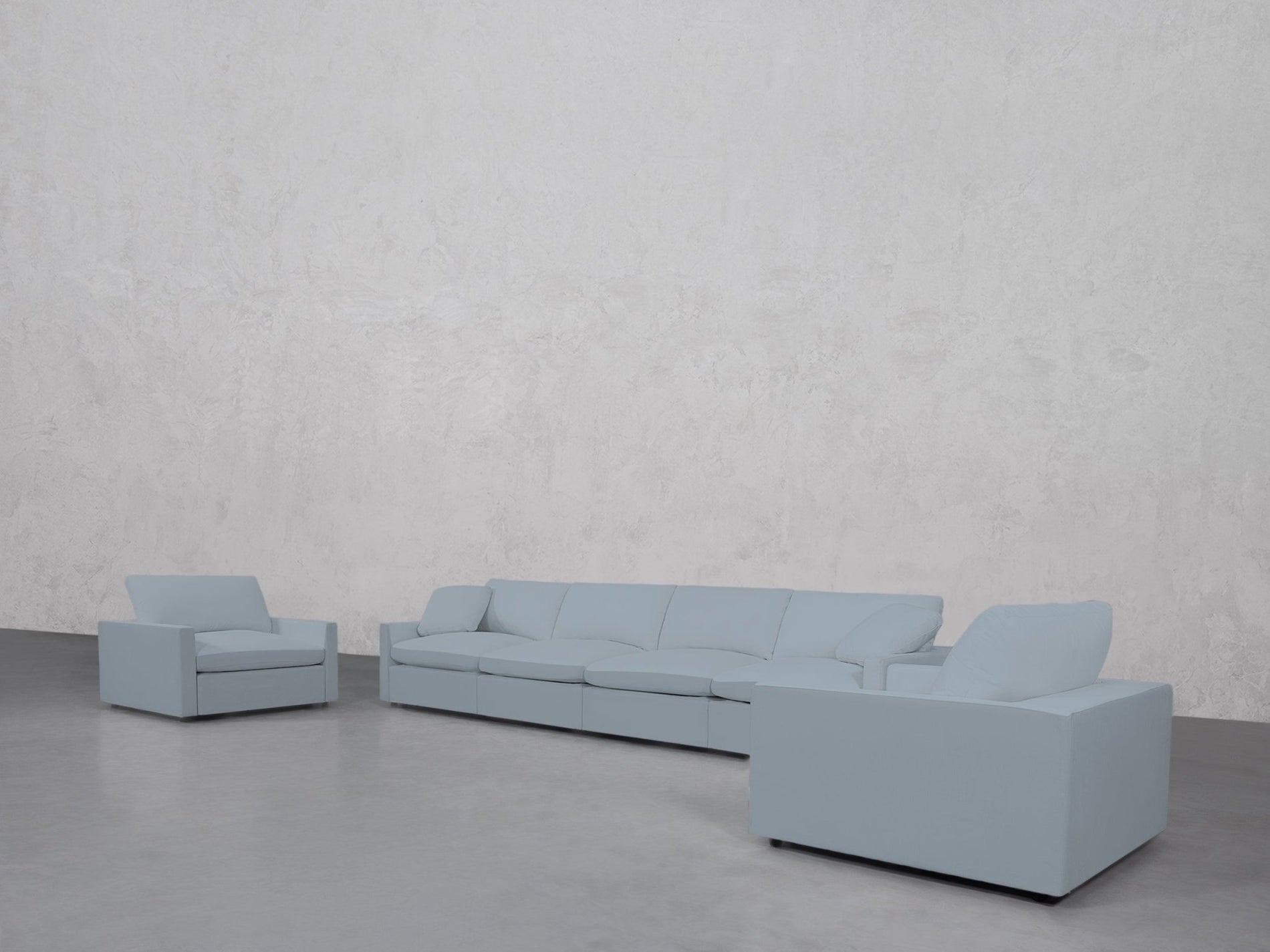 4-1-1 Sofa & Armchair Set (Thin Arms) - 7th Avenue