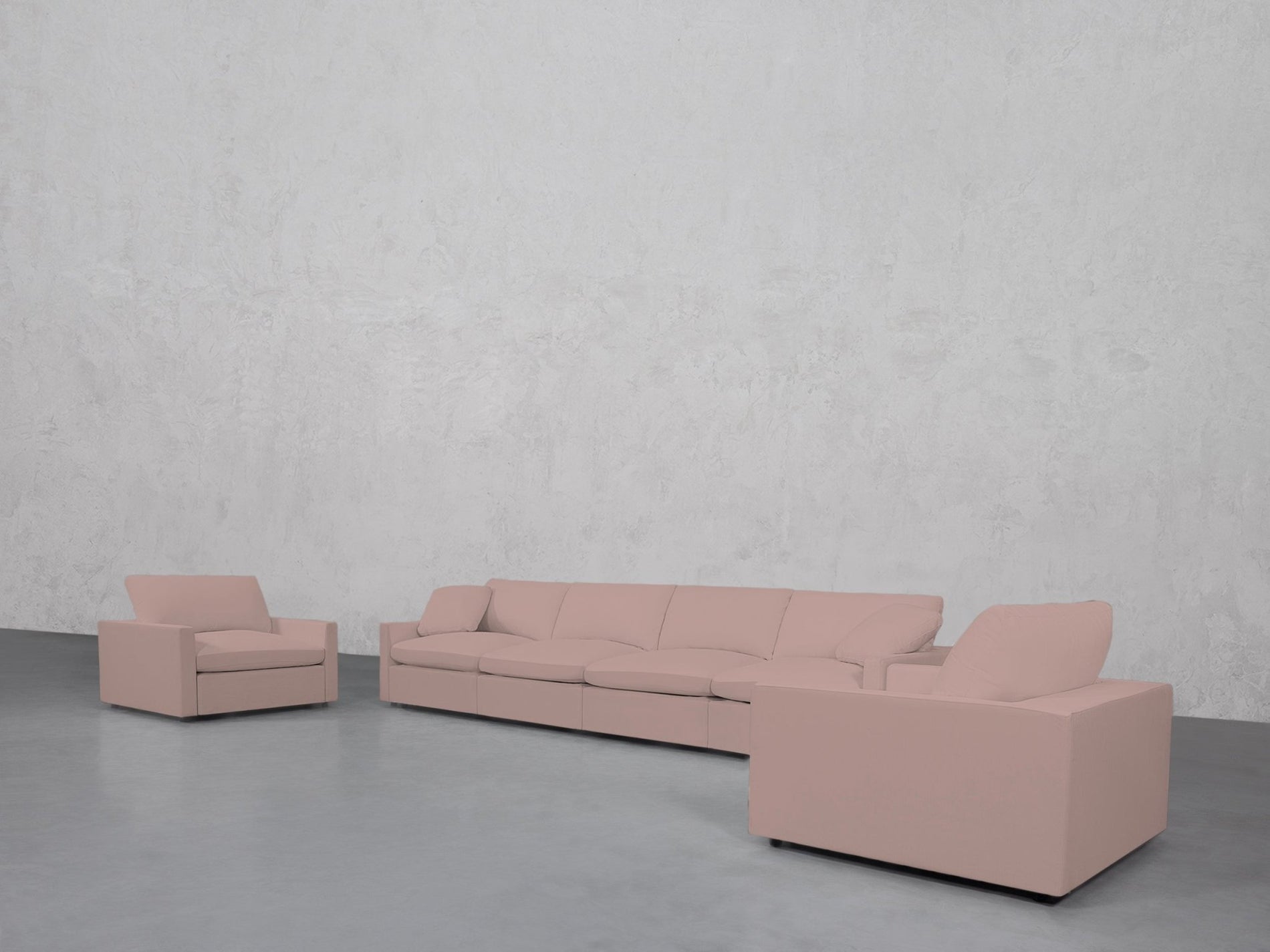 4-1-1 Sofa & Armchair Set (Thin Arms) - 7th Avenue