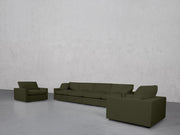4-1-1 Sofa & Armchair Set (Thin Arms) - 7th Avenue