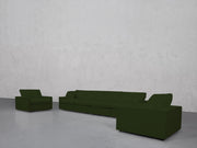 4-1-1 Sofa & Armchair Set (Thin Arms) - 7th Avenue