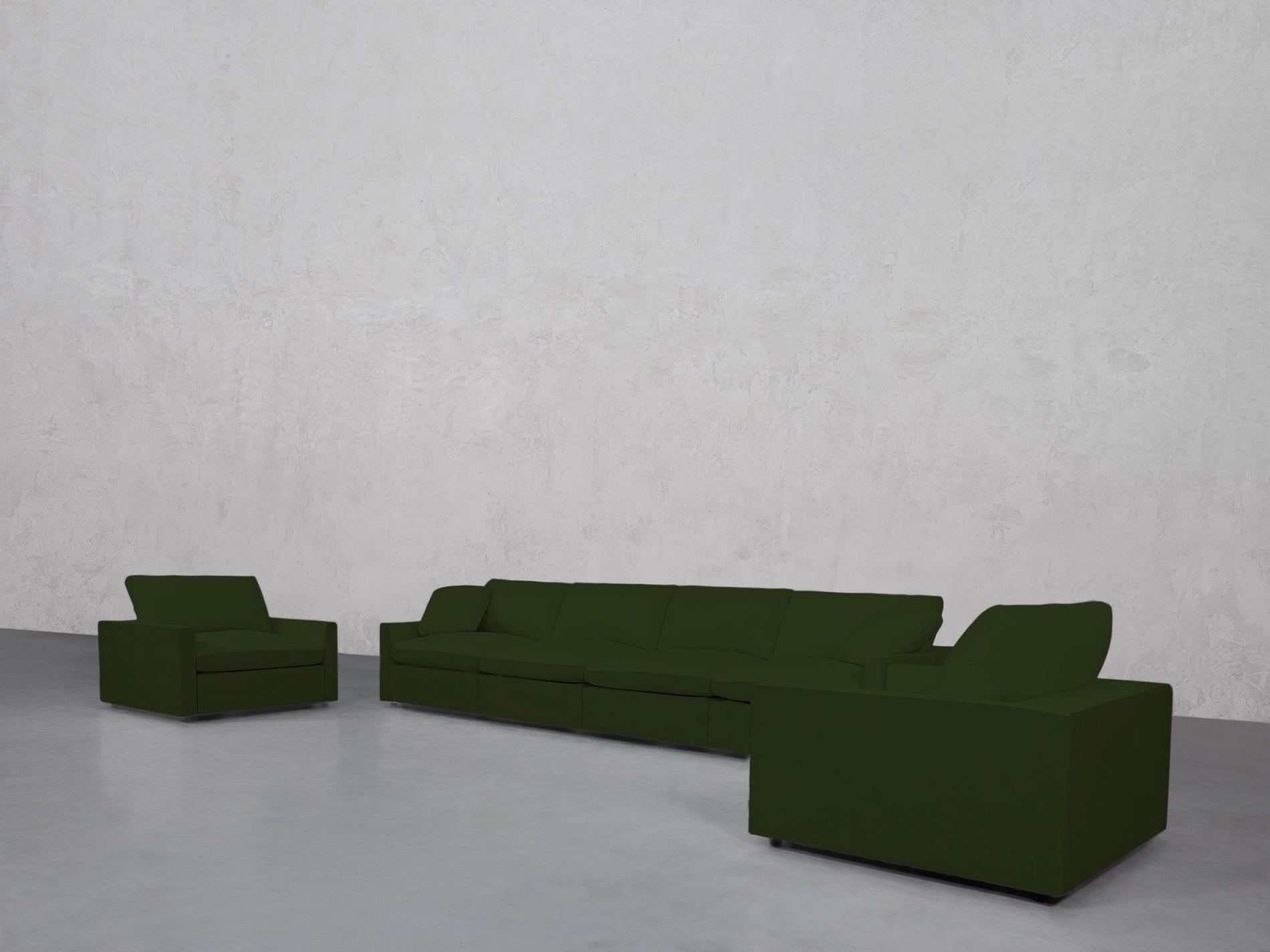 4-1-1 Sofa & Armchair Set (Thin Arms) - 7th Avenue
