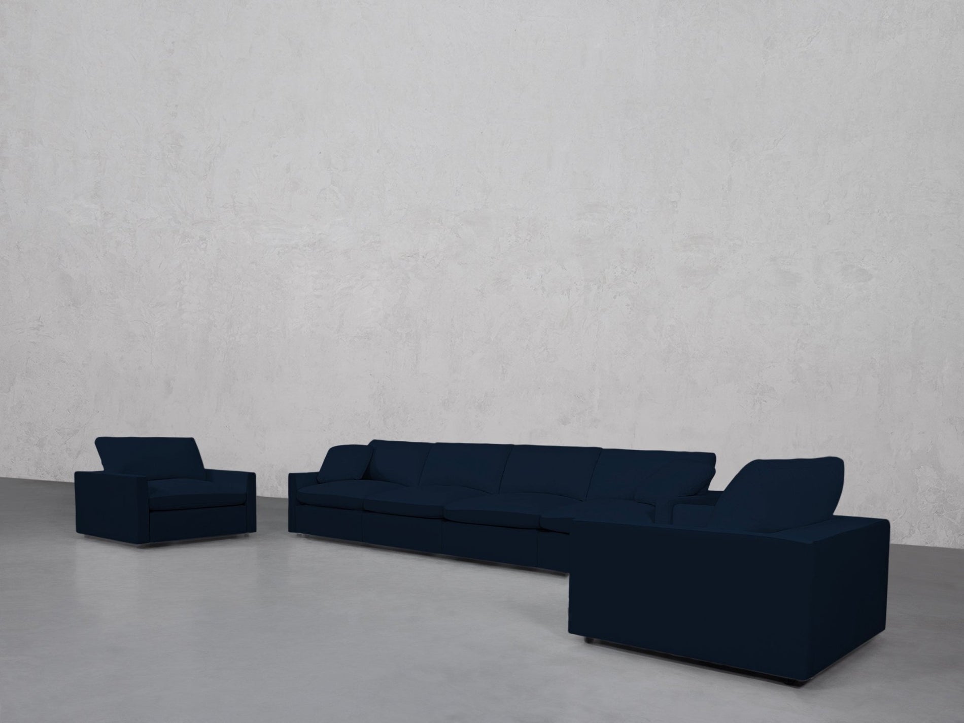 4-1-1 Sofa & Armchair Set (Thin Arms) - 7th Avenue