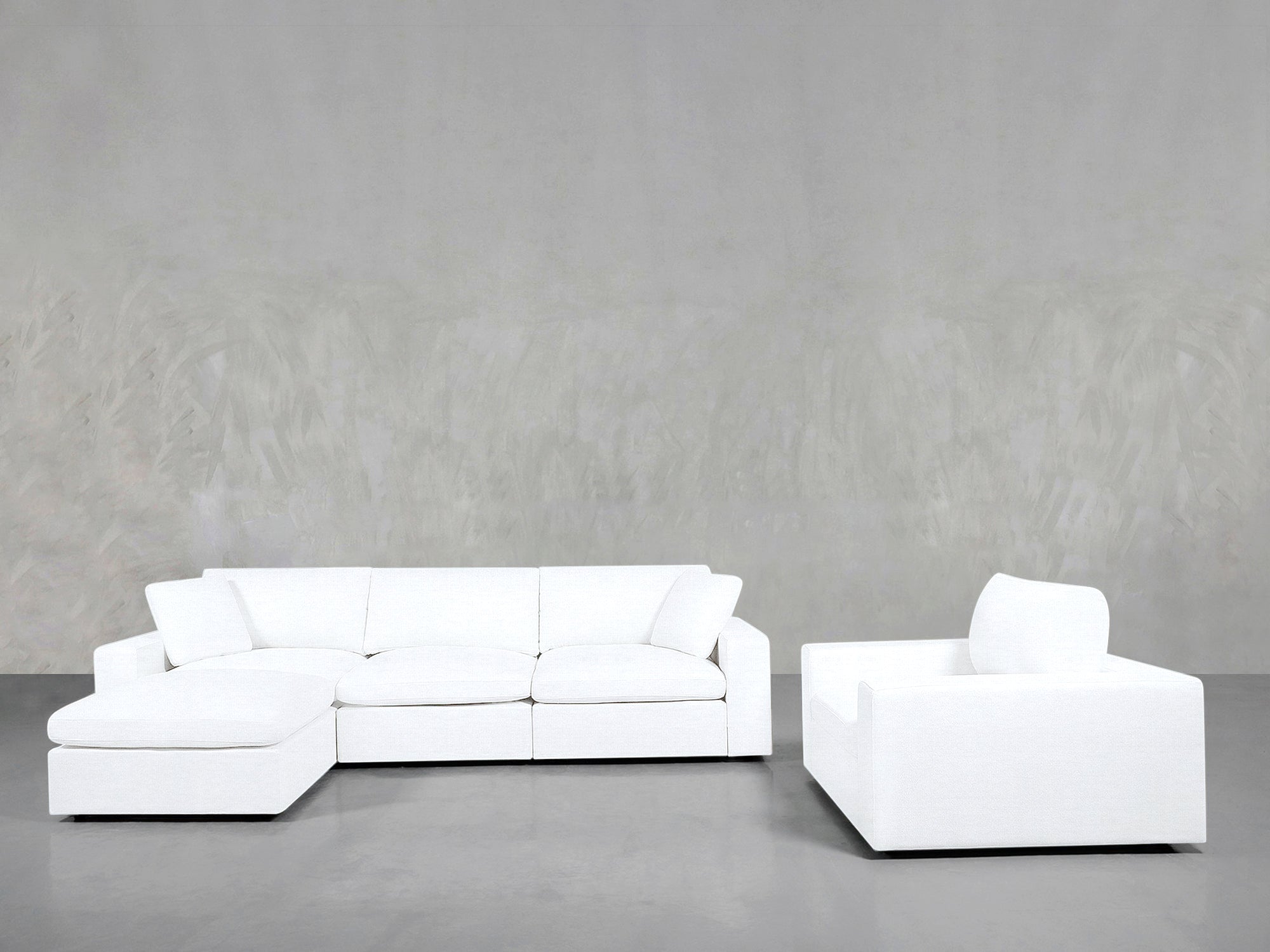 4 - 1 Sectional & Armchair Set - 7th Avenue