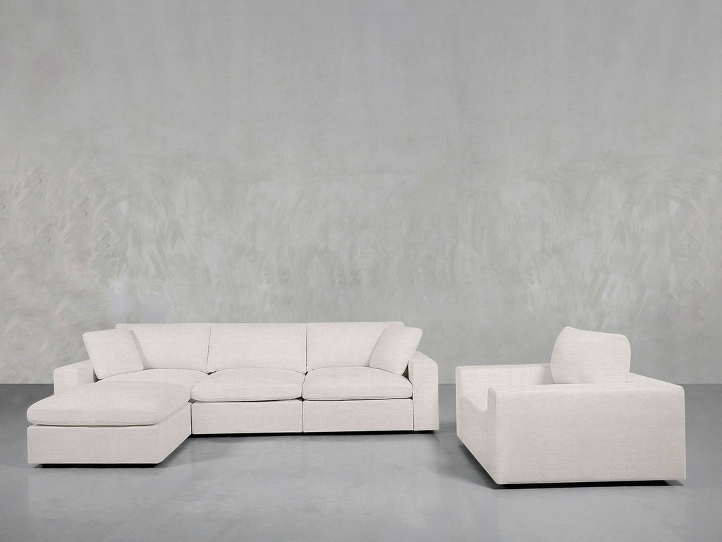 4 - 1 Sectional & Armchair Set - 7th Avenue