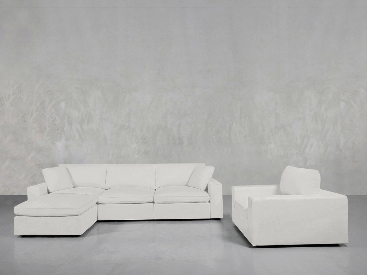 4 - 1 Sectional & Armchair Set - 7th Avenue
