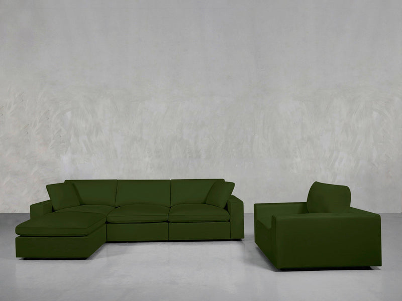 4 - 1 Sectional & Armchair Set - 7th Avenue