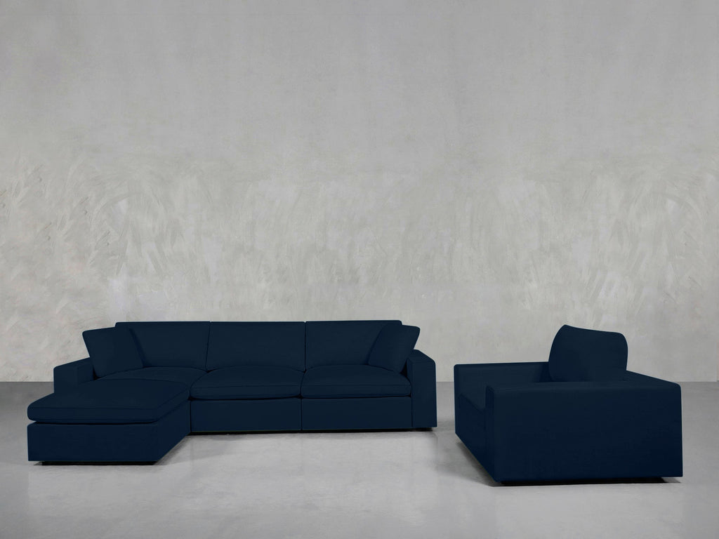 4 - 1 Sectional & Armchair Set - 7th Avenue