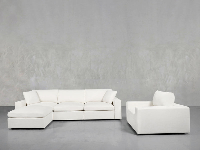 4-1 Sectional & Armchair Set