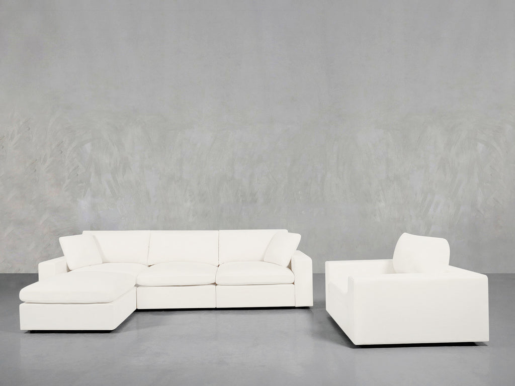 4-1 Sectional & Armchair Set