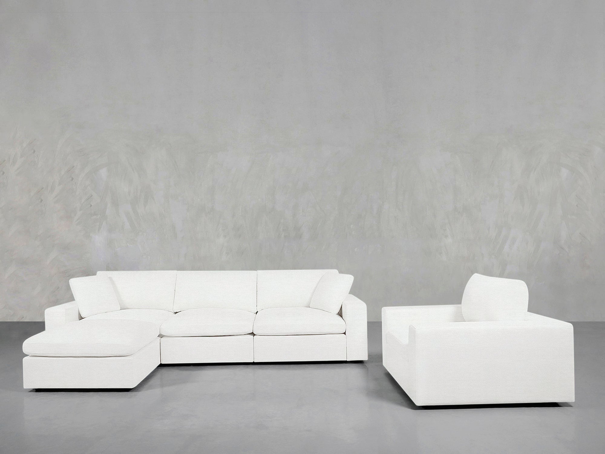 4 - 1 Sectional & Armchair Set - 7th Avenue