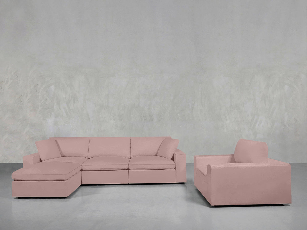 4 - 1 Sectional & Armchair Set - 7th Avenue