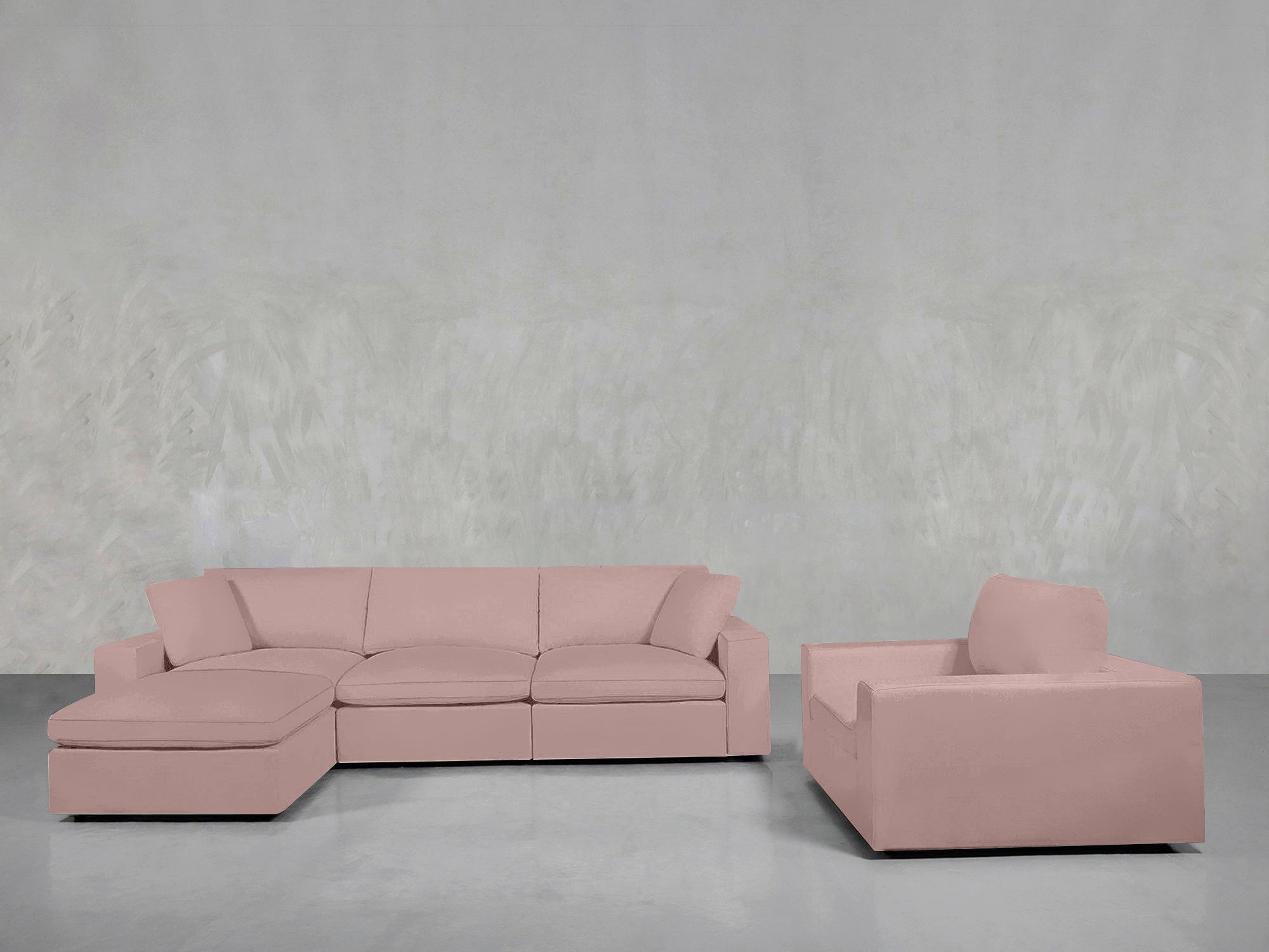 4 - 1 Sectional & Armchair Set - 7th Avenue