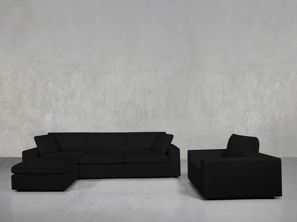 4 - 1 Sectional & Armchair Set - 7th Avenue