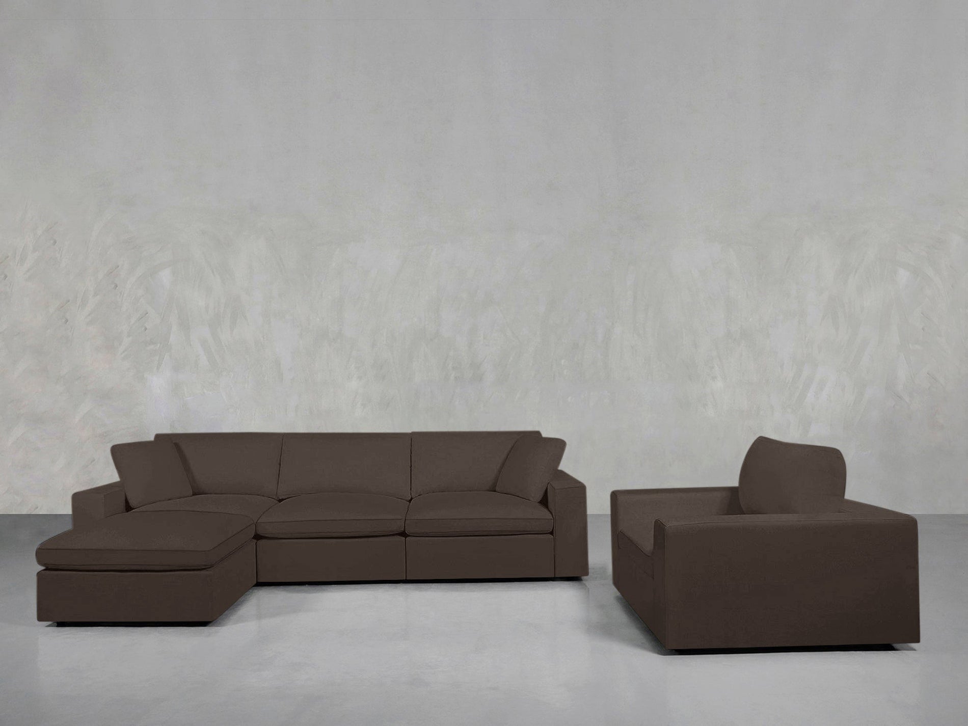 4 - 1 Sectional & Armchair Set - 7th Avenue