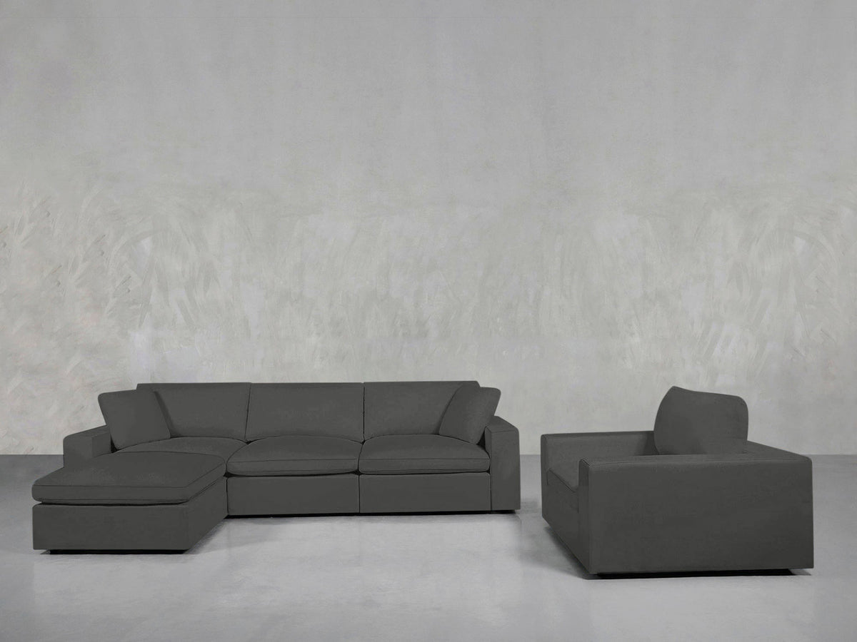 4 - 1 Sectional & Armchair Set - 7th Avenue