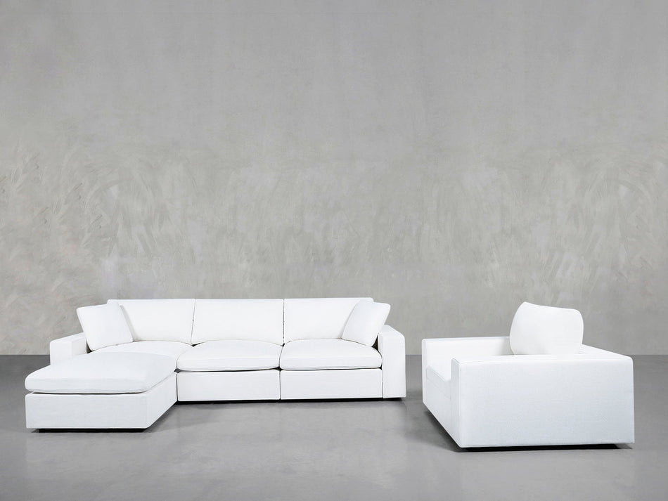 4 - 1 Sectional & Armchair Set - 7th Avenue