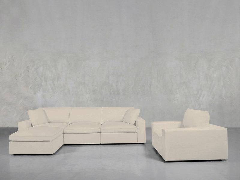 4 - 1 Sectional & Armchair Set - 7th Avenue