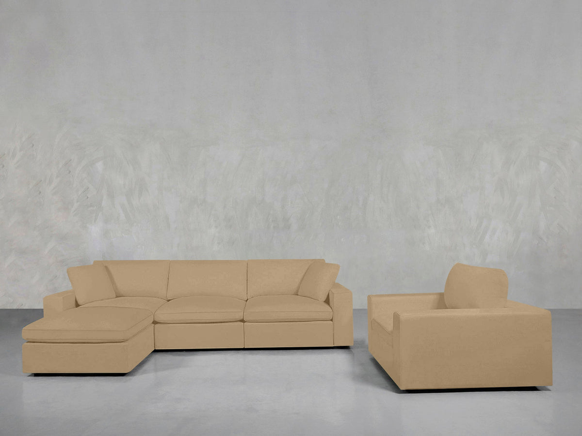 4 - 1 Sectional & Armchair Set - 7th Avenue