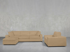 4 - 1 Sectional & Armchair Set - 7th Avenue