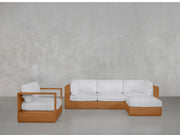 4-1 Sectional & Armchair Set Teak Outdoor - 7th Avenue