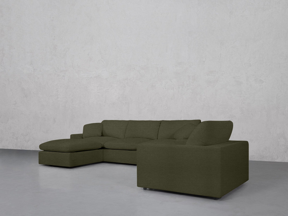 4-1 Sectional & Armchair Set (Thin Arms) - 7th Avenue