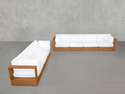 4-3 Sofa Set Teak Outdoor - 7th Avenue