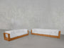 4-3 Sofa Set Teak Outdoor - 7th Avenue