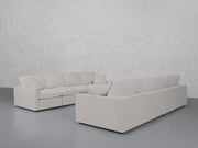 4-4 Sofa Set (Thin Arms) - 7th Avenue