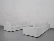 4-4 Sofa Set (Thin Arms) - 7th Avenue
