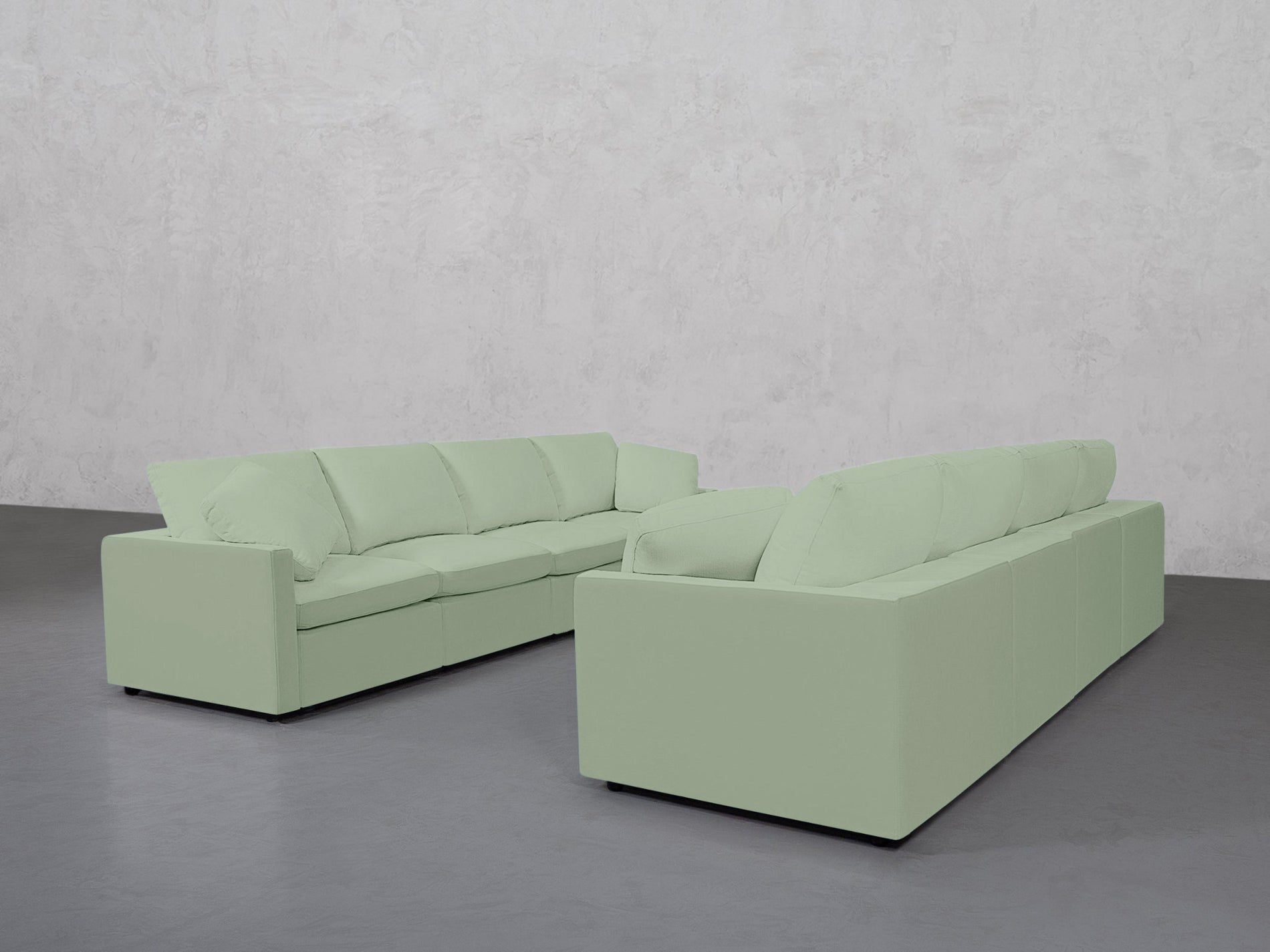 4-4 Sofa Set (Thin Arms)