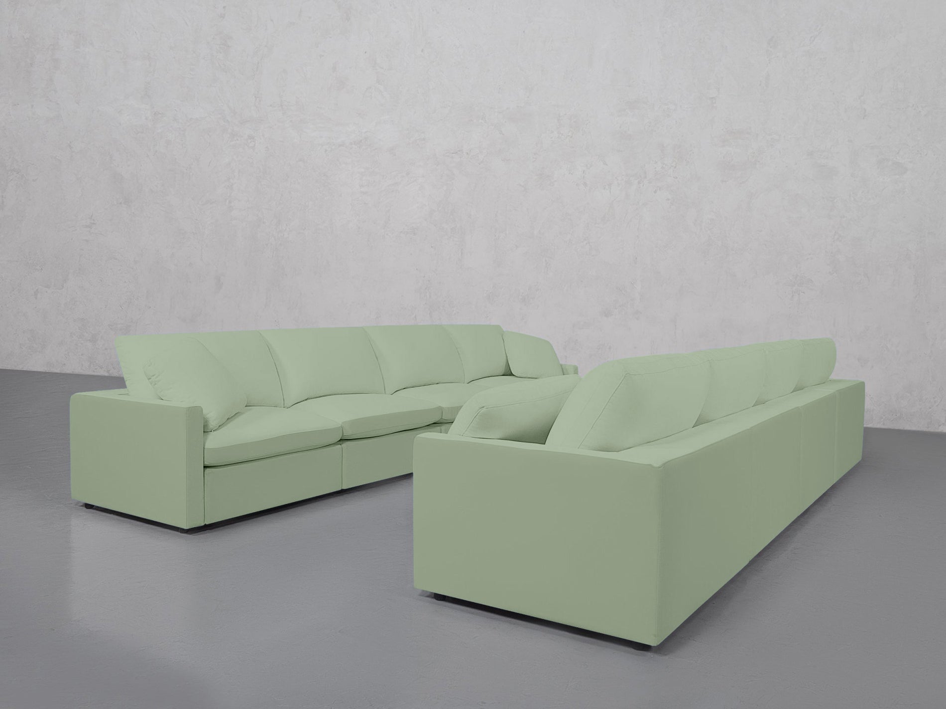 4-4 Sofa Set (Thin Arms)