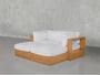 4-Seat Modular Daybed Teak Outdoor