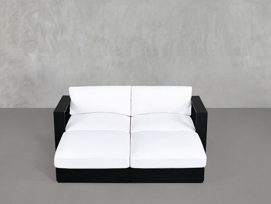 4-Seat Modular Daybed Aluminum Outdoor