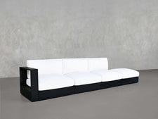 4-Seat Modular Lounger Sofa Aluminum Outdoor